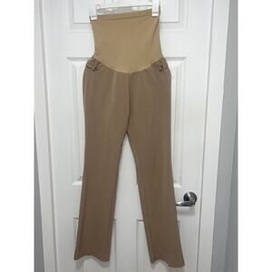 Motherhood Beige Maternity Flare Pants